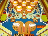 Image # 56042: King Pin Lower Playfield 
(Serial number 23304.)