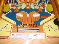 Image # 56043: King Pin Lower Playfield 
(Serial number 23304.)