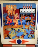 Image # 71909: King Pin Illuminated Backglass 
(Serial number is 08408.)
