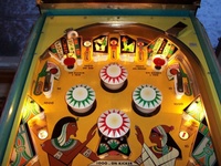 Image # 25360: King Rex Illuminated Upper Playfield 
(Serial number 1155.)