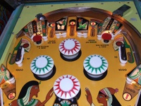 Image # 37478: King Rex Upper Early Production Playfield 
(Serial number 1054.)
