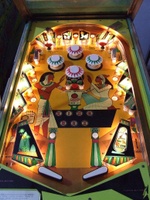 Image # 37477: King Rex Illuminated Early Production Playfield 
(Serial number 1054.)