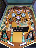 Image # 37476: King Rex Early Production Playfield 
(Serial number 1054.)