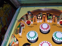 Image # 37479: King Rex Upper Early Production Playfield 
(Serial number 1054.)