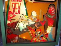 Image # 25359: King Rex Illuminated Backglass 
(Serial number 1155.)