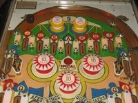 Image # 64629: Kings & Queens Early Production - Upper Playfield 
(The serial number on the upper arch sticker is not legible. The cabinet serial number is 04166.)