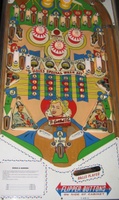 Image # 64627: Kings & Queens Early Production Playfield 
(The instruction card is reproduction. The serial number on the upper arch sticker is not legible. The cabinet serial number is 04166.)