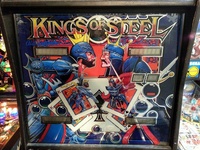 Image # 56410: Kings of Steel Early Production Backglass 
(Serial Number 204.)