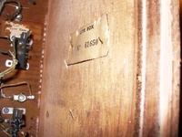Image # 25563: Kismet Serial Number in Backbox 
(Serial number 61650.)