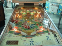 Image # 55465: Kismet Illuminated Playfield 
(The plastic light shields are New Old Stock.)