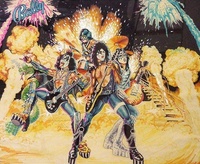 Image # 32278: KISS Original Artwork 
(Artist is Kevin O'Connor.Design marker on illustrator board.Dimensions 27 inches by 23 inches.)