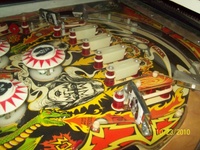 Image # 50150: KISS Engineering Prototype - Upper Playfield 
(Serial number 1152-3.)