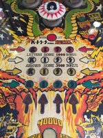 Image # 69356: KISS Early Production - KISS Card Inserts 
(The colors of the right-side column of four translucent arrows match the left-side column of arrows. During production, the right-side arrows were all changed to be transparent orange. Serial Number EKI1022.)