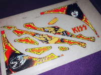 Image # 75530: KISS NOS Uncut Plastics 
(These were identified to us as Bally factory uncut production samples circa 1978-79.)