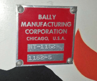 Image # 77778: KISS Prototype - Serial Number Plate 
(Serial number 1152-5.)