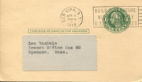 Image # 78735: Ballerina Postcard - Address Side 
(Stamped 1948.)