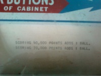 Image # 42179: Lariat Score Card 
(From the game with serial number 06130.)