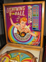 Image # 69442: Lightning Ball Backglass Animation - Start of Game 
(Serial number M18463.)