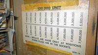 Image # 69457: Lightning Ball Replay Threshold Adjustment Chart 
(Located inside the backbox. Serial number M18463.)