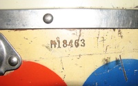 Image # 69449: Lightning Ball Cabinet - Serial Number 
(Serial number M18463.)