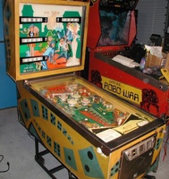 Image # 14821: Little Joe Cabinet - Full View 
(The original red color of the 'Little Joe' backglass text has faded.)