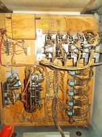 Image # 68403: Love Bug Early Production Inside Backbox 
(The wooden box chime is in the upper left corner. Serial number 70580.)