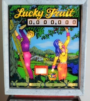 Image # 55493: Lucky Fruit Illuminated Backglass 
(This backglass is actual glass.)
