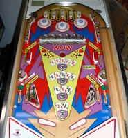 Image # 34973: Lucky Hand Playfield 
(The drop targets have been removed from this playfield.)