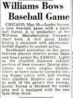 Image # 42012: Lucky Inning Billboard New Game Anouncement 
(The Billboard, May-27-1950, page 167)