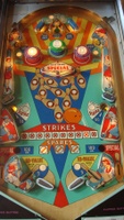 Image # 37842: Lucky Strike Illuminated Playfield 
(The pop bumpers caps shown here are not the correct ones for this game.)