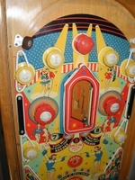 Image # 44169: Lulu Playfield 
(The '1' insert above the left flipper is not original to this game.)