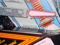 Image # 35724: The Machine: Bride of Pin�bot Playfield - Detail 
(Diamond Plate playfield. Serial Number 50002 I668977.)