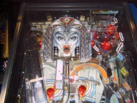 Image # 35722: The Machine: Bride of Pin�bot Upper Playfield 
(Diamond Plate playfield. Serial Number 50002 I668977.)