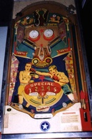 Image # 6180: Madison Square Gardens Playfield 
(The metal-railed cabinet in this image is not original to this game.)