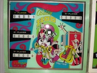 Image # 45204: Bally Hoo Modified for 5-digit Scoring 
(The cabinet body of this game has serial number 2503 and the head is numbered 3003.)