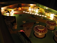Image # 61858: Bally Hoo Illuminated Playfield - Downfield View