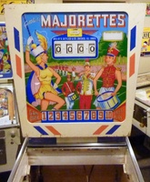Image # 67418: Majorettes Sample Game - Plexiglas Backglass 
(Serial number 01006 S.)
