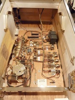 Image # 67434: Majorettes Sample Game - Inside Cabinet 
(Metal parts have been cleaned and polished. Serial number 01006 S.)