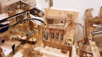Image # 67439: Majorettes Sample Game - Tilts and Fuses 
(Metal parts have been cleaned and polished. The coin door is reproduction as is the white fuse label. Serial number 01006 S.)
