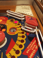 Image # 79324: Manhattan Playfield - Detail (with retrofit flipper) 
(Serial number 4074.)
