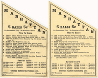 Image # 79337: Manhattan Instruction and Score Cards 
(From the game with serial number 4074.)
