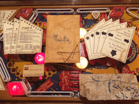 Image # 79339: Manhattan Retrofitted Game Envelope Contents 
(From the game with serial number 4074.)