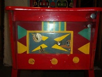 Image # 9771: Marathon Cabinet - Front 
(The cabinet and trim have been painted over. The coin door likely is not original due to the style of coin return guide.)