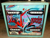 Image # 35706: Mariner Backglass 
(Serial number 2685.)