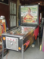 Image # 17910: Mars God of War Early Production Cabinet 
(This game is serial number 1043, the 44th game produced.)