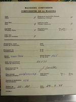 Image # 60367: Mars Trek 1977 Factory Checklist 
(From the game with serial number 1461.)