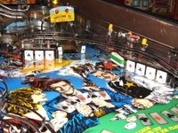 Image # 33428: Maverick The Movie Middle Playfield 
(The drop targets are new.)