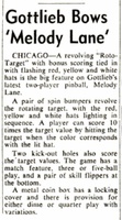 Image # 49727: Melody Lane Billboard New Game Announcement 
(The Billboard, Sep-26-1960, page 128)