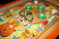 Image # 49734: Melody Lane Upper Playfield 
(Serial number E27589.)