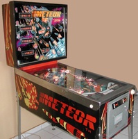 Image # 6870: Meteor Cabinet - Full View 
(The spinning target is not original to this game.)